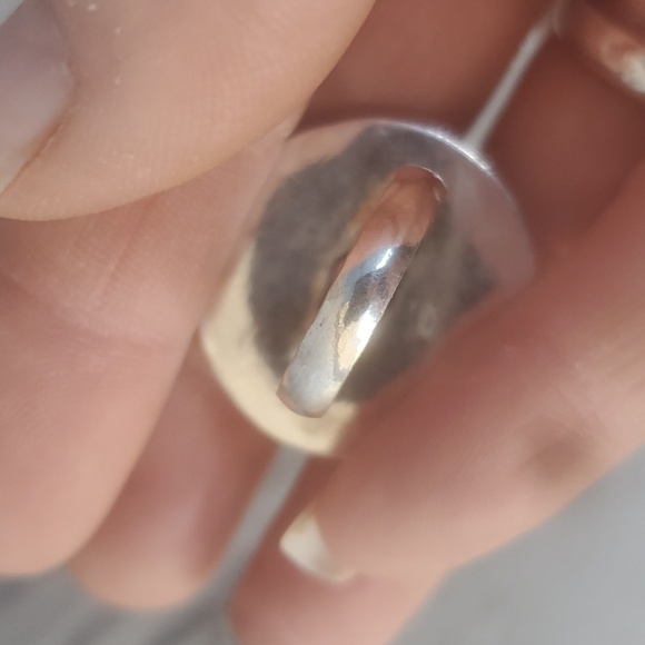 New Galaxy Celestial, Abstract, Hypnotic, Optical Illusion Silver Ring. - Picture 11 of 11
